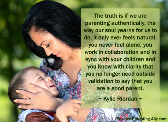 Kylie Riordan on authentic parenting and parenting in sync with our children.