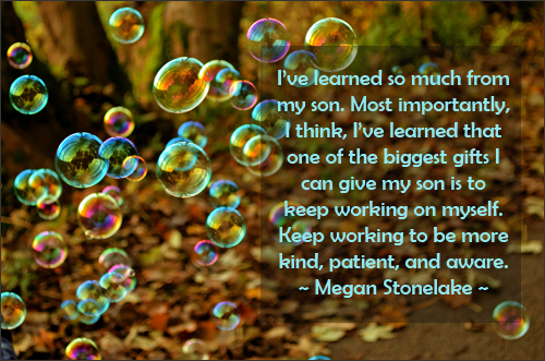 Biggest gift to children is to keep working on the self to become kinder and more awake. 