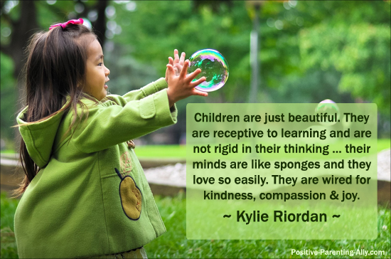 Children are beautiful and wired for kindness and compassion. Wonderful example of conscious loving and kindness quotes. 