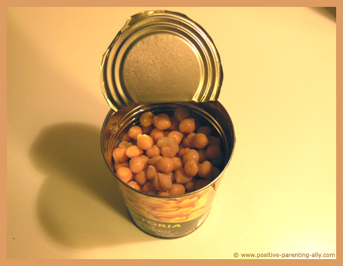 A can of chickpeas.