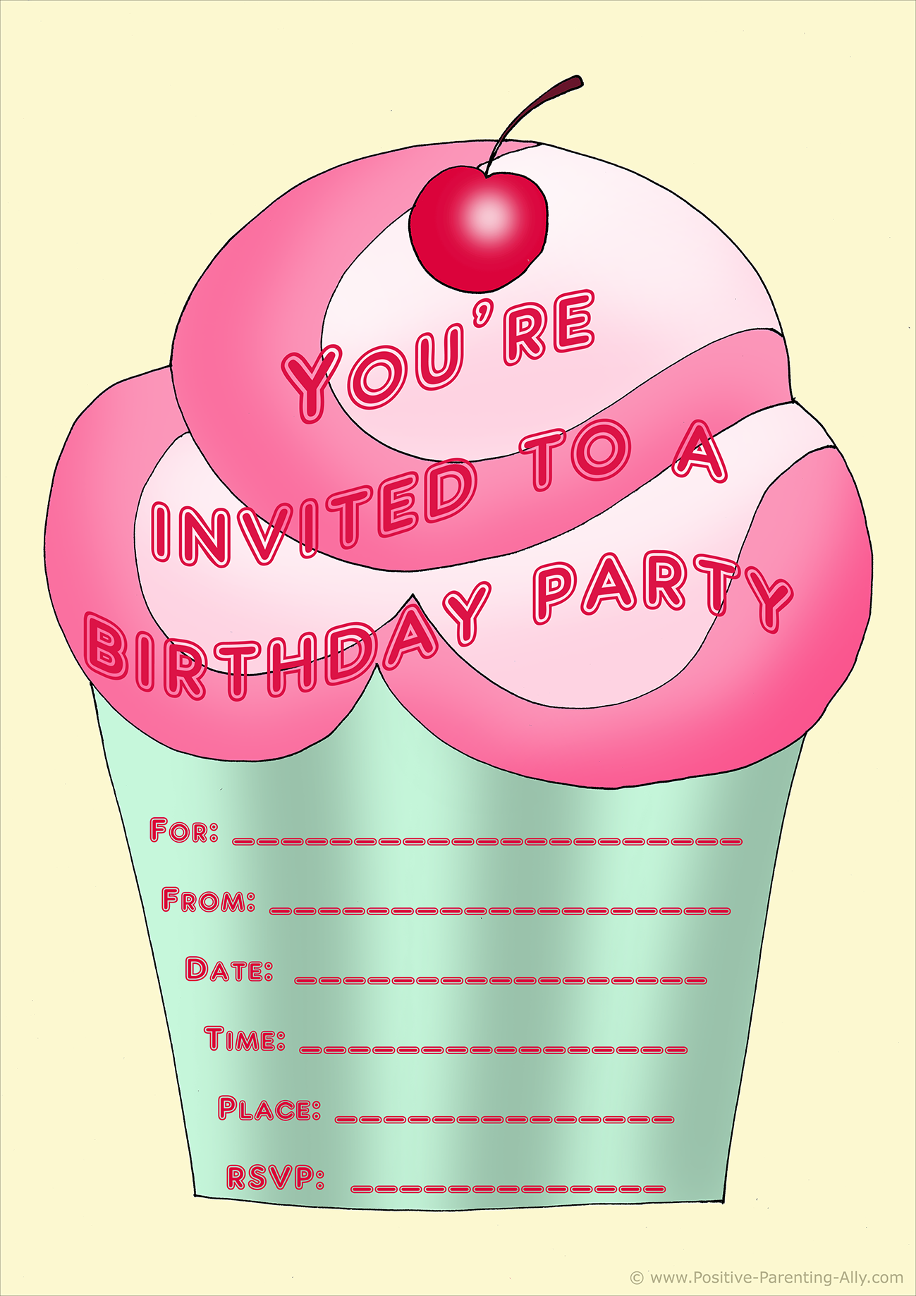 25 Of the Best Ideas for Birthday Invitation Printable Home, Family