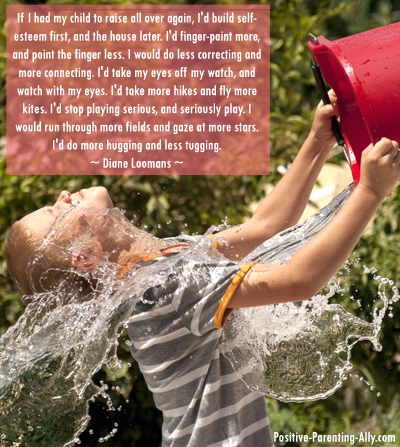 Diane Loomans quote on raising kids all over again.