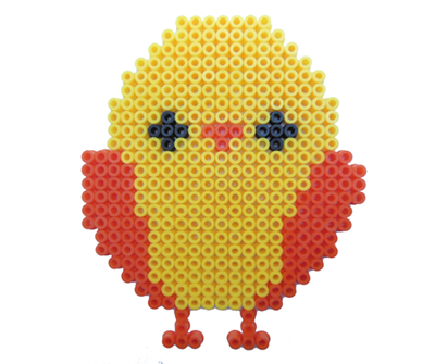 Cute Easter chicken for kids  made in Hama beads.