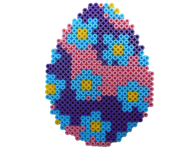 Easter egg with Hama beads. Easy Easter kids crafts.