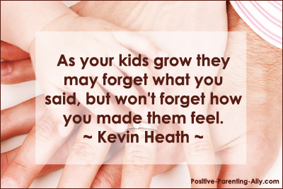Parenting quotation by Kevin Heath.