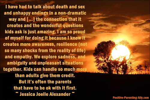 Daring to bridge tough subjects with kids and presenting reality as it is by Jessica Joelle Alexander.