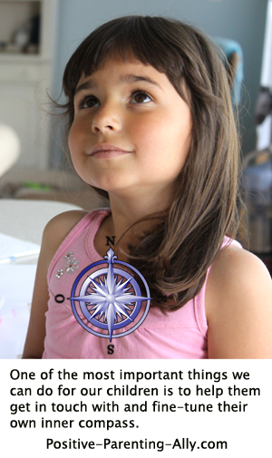 One of the most important aspects in spiritual parenting is helping children get in touch with their inner compass.