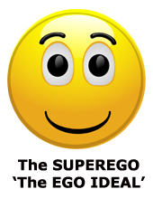 The superego as the ego ideal - smiley icon