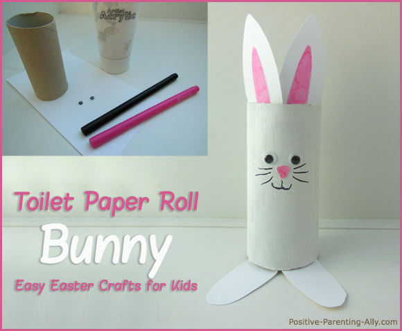 Cute toilet roll bunny for Easter.