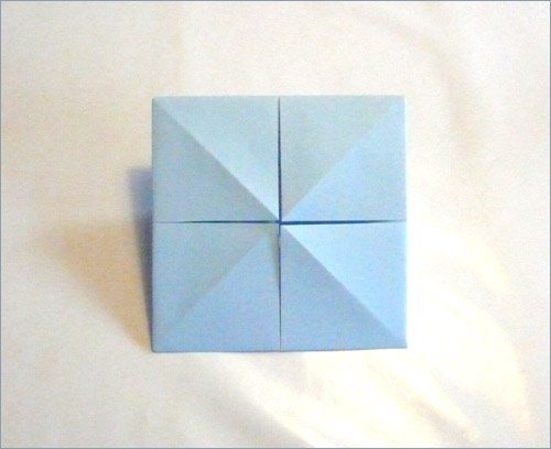 Origami fortune teller step 5.