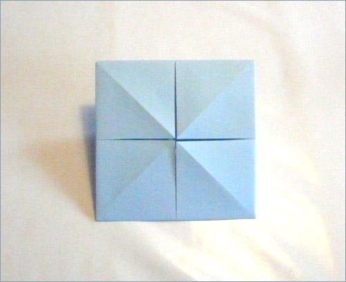 Origami fortune teller step 5.