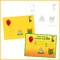 Create birthday invitations