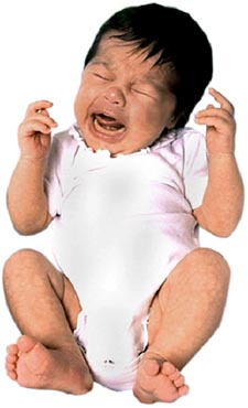 Photo of crying infant