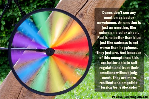 Seeing emotions like colors on a color wheel helps acceptance of all emotions. Picture quote by Jessica Joelle Alexander