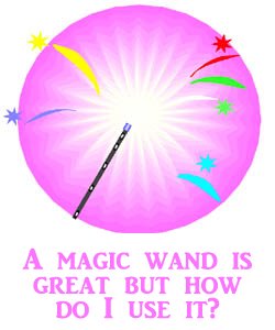 This new development for your toddler is like magic: Drawing of a magic wand.