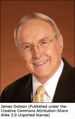 James Dobson portrait: Supporter of strong parental control.