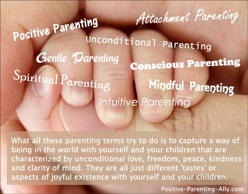 Infographic image of various high level parenting styles and what they are all conveying.