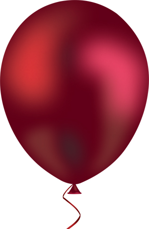 Red balloon for balloon pop game