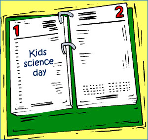 Have a science day once in a while: Calendar with science day.
