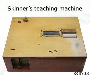 B.F. Skinner's teaching machine.