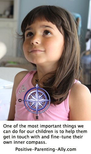 One of the most important aspects in spiritual parenting is helping children get in touch with their inner compass.