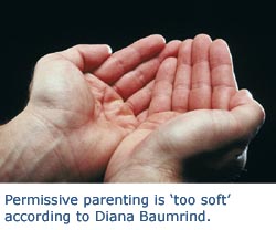 Picture of cupped hands representing the permissive parenting style