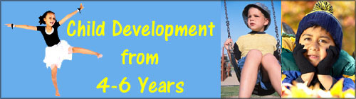 Child development stages article: preschool children from 4 years to 6 years.