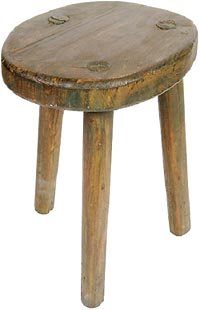 Photo of stool intended for children during time-out - a love withdrawal instrument..