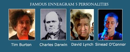 The Investigator - Enneagram 5 - Tim Burton - David Lynch - Charles Darwin - Sinead O'Connor