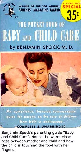 Front cover of Benjamin Spock's book, Baby and Child Care.